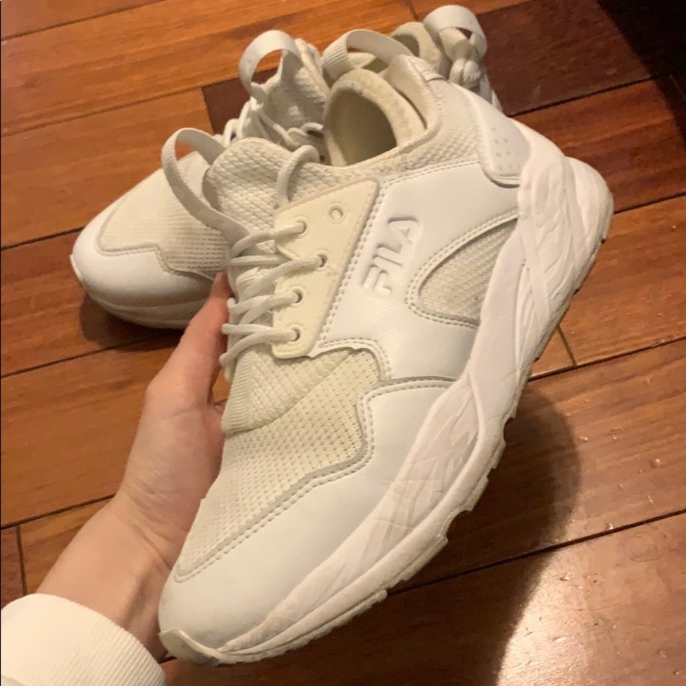 Fila womens sneakers all white
